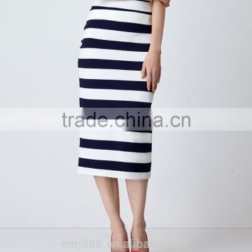 China manufacturer ladies office wear stripe skirt style