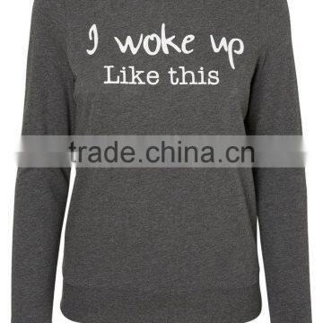 Wholesale Routine Crewneck Sweatshirt Ladies Hoodies And Sweatshirts photo-3