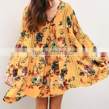 2017Alibaba Wholesale Cotton High Waist One-piece New Model Girl Dress photo-3