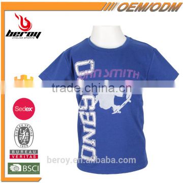 Low MOQ Fashion Printed Kids Sport T Shirt Wholesale for 2016