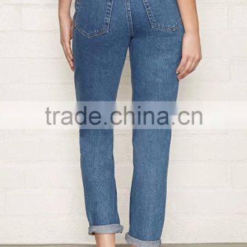 2017 Guangzhou Shandao Clothing Manufacturer Wholesale Autumn Female Latest Design Jeans Pants photo-3