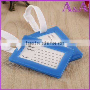 Personalized Luggage Tag Maker Wholesale Custom Logo Cheap Bulk Travel Airplane Soft Pvc Luggage Tag photo-3