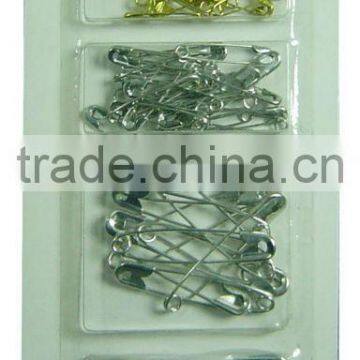 Carbon steel Different Types Gold Silver Safety Pins Manufacturer