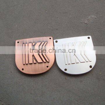 zinc alloy clothing label for bags