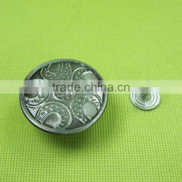 Low Price Hight Quality Geometric Pattern Jean Button Zamak Button photo-3