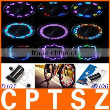 D105 Waterproof 14 Led Programmed Changeable Patterns Bicycle Light Plastic Led Bike Wheel Light photo-6