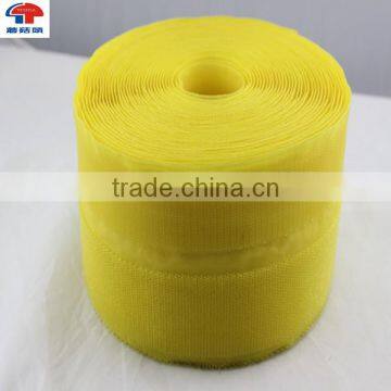 Yellow 2 in 1 hook & loop fastener tape