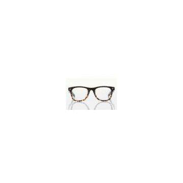 Retro Big Round Polycarbonate Spectacles Frames For Round Face Women , Leopard Print