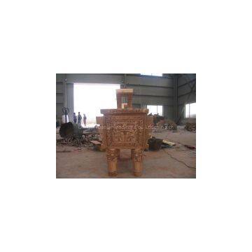 Bronze Simuwu Cauldron Incense Burner Sculpture