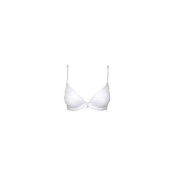 Comfortable All Over Lace  White Padded Push Up Bra Gel Touch pad Fashion