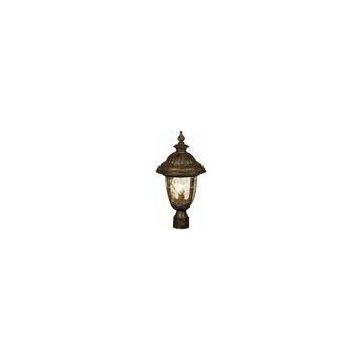 Antique European Outdoor Post Lantern Lights Water Glass Lamp For Street