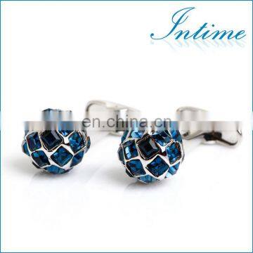 2014 New Blue Ball Gem Stone Cufflinks