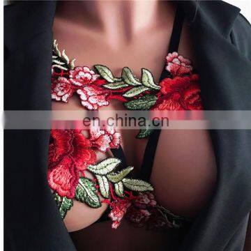 Women Sexy Bandage Embroidered Lace Bra Bralette Underwear Gifts Lingerie