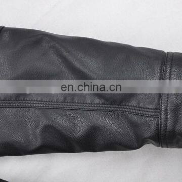 2015 Last Fashion Handsome Faux Fur Lining pu Leather Man Fur Coat photo-6