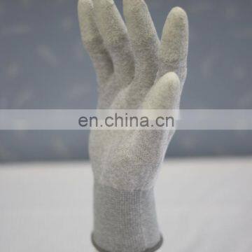 Skillfull Manufactyre Nylon Fingertip PU Coating ESD Gloves C0504