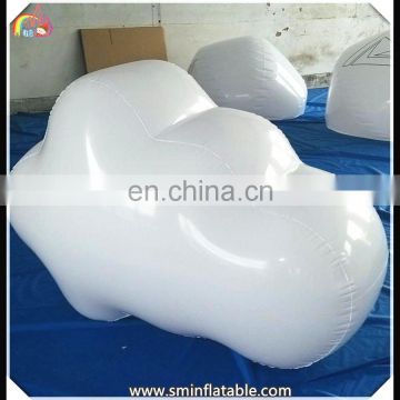 Factory Price inflatable white cloud character model,indoor event display,wedding party decoration