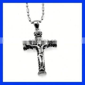 High quality 316 stainless steel cross pendant necklace/man pendant