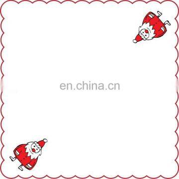 Hot Chirstmas soft gift handkerchief ladies white handkerchief