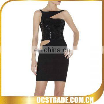 2014 best quality cheap black cut out floaty dresses