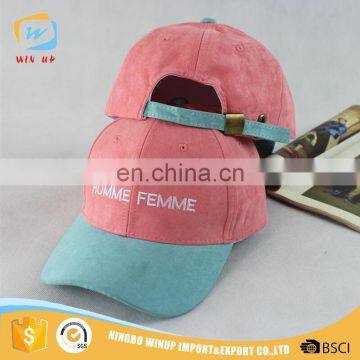 WINUP suede material hat with mental clasp fashion baseball cap