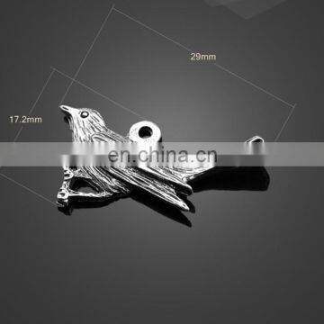 Wholesale Animal Bird Swallow Shape Pendant Alloy Pendant Shoes Accessories photo-3