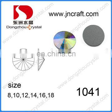 DZ-1041 round rivoli flat back ab crystal stones for jewelry