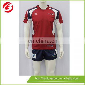 100% polyester Padding Rugby Shirt