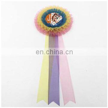 Custom handmade One Piece NAMI snow yarn ribbon rosette flower