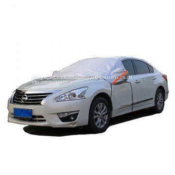 Universal Sunshade Style Aluminum Film Add PP Cotton Car Half Covers