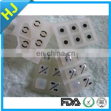 Manufacturer supply Electronic silicon rubber keypad with competitive cost