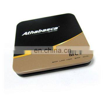 Factory price Square simple CD case metal tin box