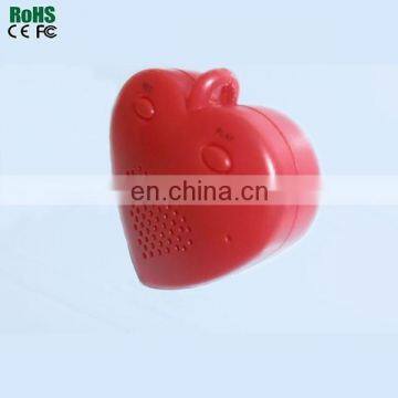 Heart Shaped Recording Music Keychain Boxes Wholesale