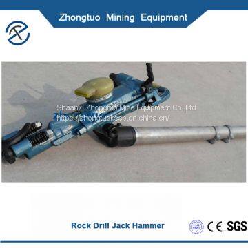 Air Leg Rock Drill Worked With Air Compressor