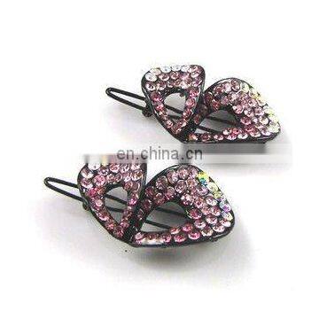 2013 newest fashion alloy flower rhinestone hair clip