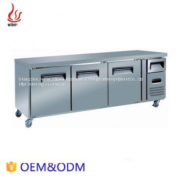Commercial Stainless Steel Double Doors Work Table Chiller photo-5