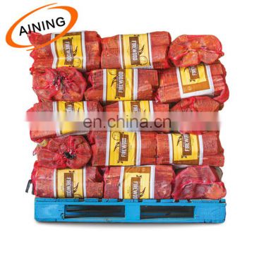 polypropylene mesh bag firewood net bag firewood logs 45*60 cm