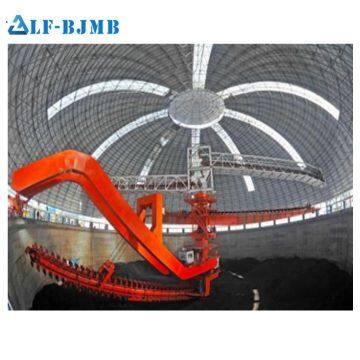 Prefabricated Long Span Galvanized Steel Space Frame Structure Coal Yard Storage  Coal Storage Shed