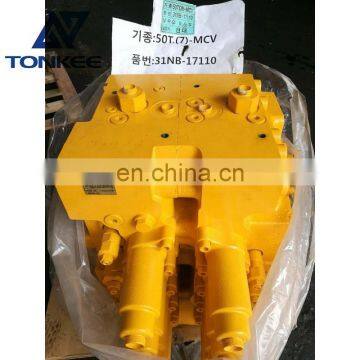 Excavator R450-7 R450LC-7 R455 R485 R505 Hydraulic Control Valve 31NB-10110 31NB-17110 Main Control Valve (MCV) photo-4