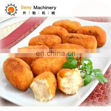 Small Popular Industrial Commercial Croquette Encrusting Filled Maker photo-5