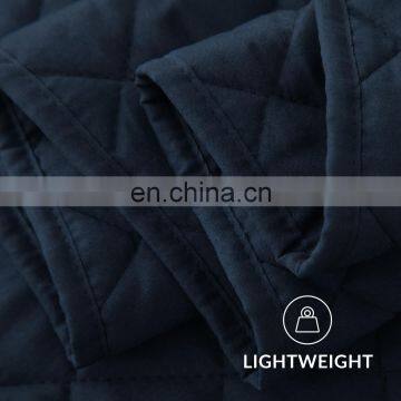 Custom 200TC OEKO-TEX Solid Quilt Bedspread Set For Home