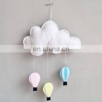 Baby Nursery Mobiles Felt Moon and Clouds photo-3