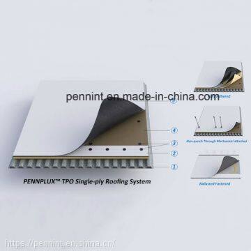 High Quality TPO Waterproofing Membrane Roofing Sheets Basement Material Hot Sale 1.5mm photo-4