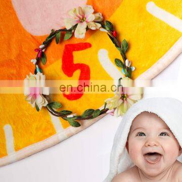 Round Baby Monthly Milestone Blanket Unisex photo-7