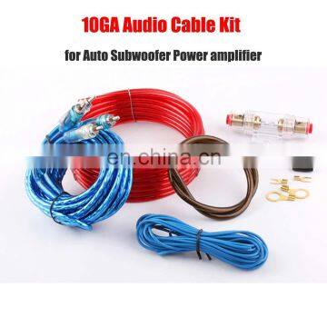 Car Audio Wire Wiring Amplifier Subwoofer Speaker Installation Kit 10GA Power Cable photo-3