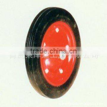 durable specification standard high quality rubber wear-resisting solid rubber wheel YSO011