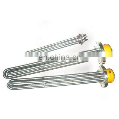 110V 1kw 2kw 3kw 5kw 6kw 9kw 12kw Industrial Electric Screw Plug Flange Immersion Tubular Heater Element With Thermostat photo-5