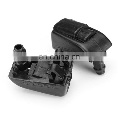 Pair Car Front Windshield Washer Nozzle Spray Jet Windscreen Glass Nozzle For Skoda Octavia Plastic Black