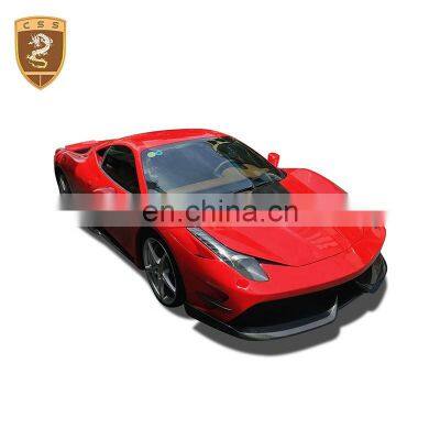 Hot Selling Misa Style Fiberglass Front Bumper Engine Hood Rear Bumper Body Kit For Ferra-Ri 458