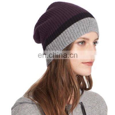 Custom Merino 2 ply Cashmere Women Beanies