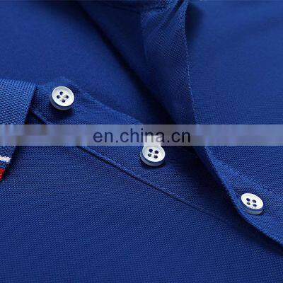 Men Custom Multicolor Pima Cotton Short Sleeve Polo T Shirt photo-5
